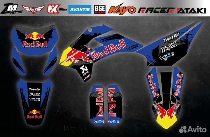 Наклейки на питбайк kayo