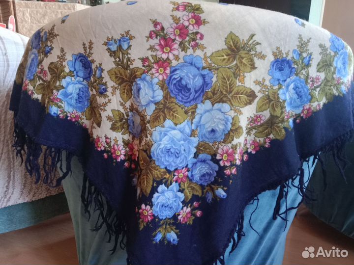 Павловопосадский платок шерсть 89/89