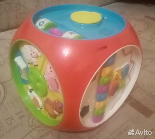 Развивающий кубик для детей, малышей, бизиборд