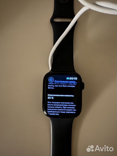 Часы apple watch 7 45 mm black