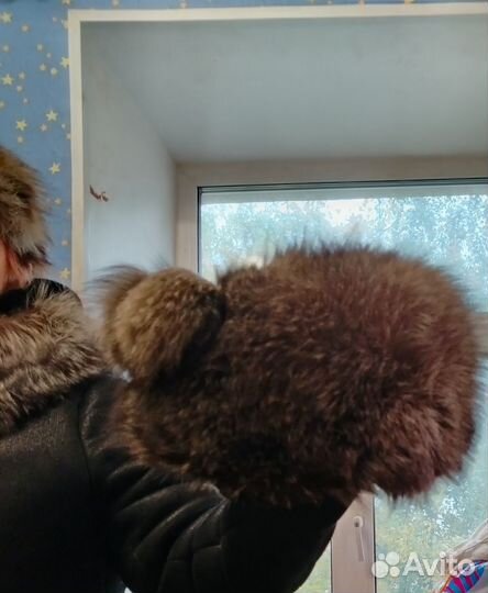 Дублёнка с чернобуркой 52-56