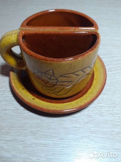 Кофейная пара с блюдце для двоих Сувенир