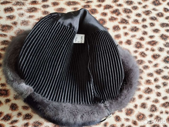 Норковый берет мягкий