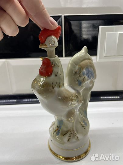 Штоф графин Петух статуэтка фарфор