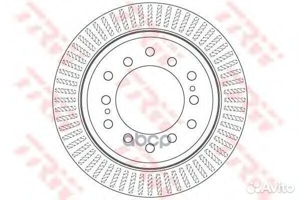 Диск тормозной зад DF6342 TRW