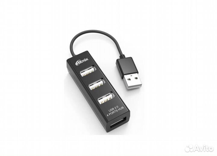 Разветвитель адаптер переходник USB HUB Хаб Ritmix