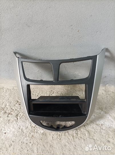 Рамка магнитолы hyundai solaris