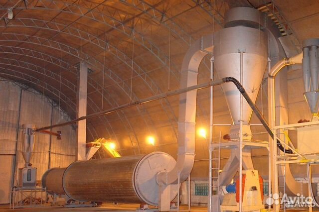 Барабанный сушильный агрегат серии авм мод. 1,5