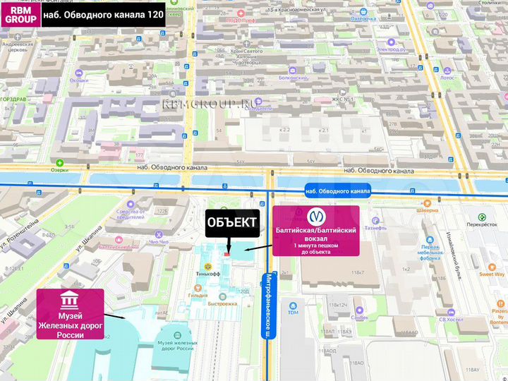 Помещение под общепит на Балтийском вокзале