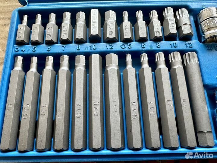 Набор бит и шестигранников kortlinger 40 предметов