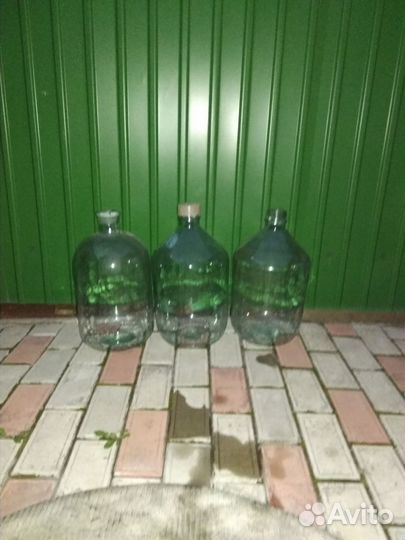 Бутыль стеклянная 10л,20 л СССР