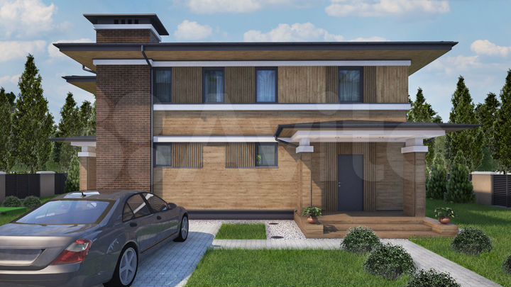 Дом 171,9 м² на участке 10 сот.