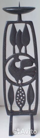 Подсвечник Птичка. Куса-Касли, чугун, 1996 г