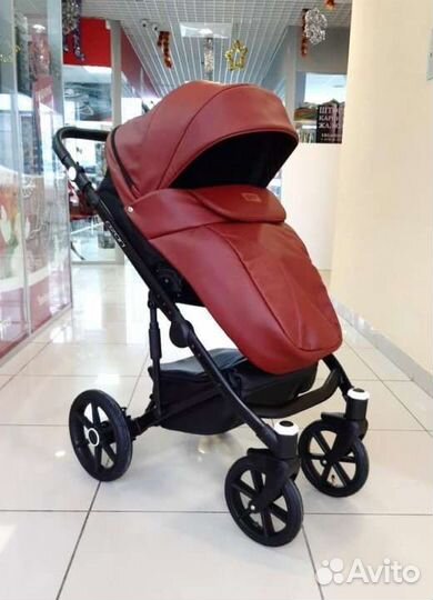 Коляска 2 в 1 эко кожа