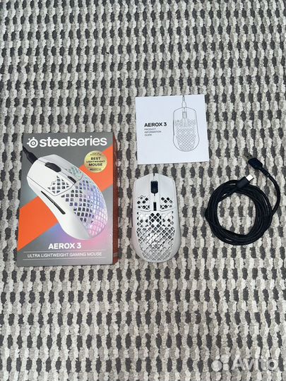 Игровая мышь steelseries aeroxa 3 (2022) Snow