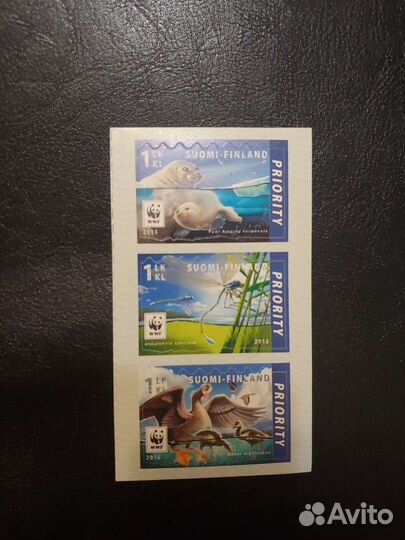 Почтовые марки, Финляндия, фауна, 2016 г