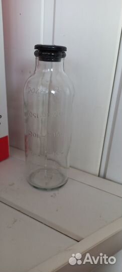 Бутылка с делениями, бутылка с притертой пробкой