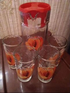 Графин и 4 стакана