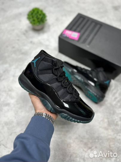 Nike Air Jordan 11 джордан 11 черный синий