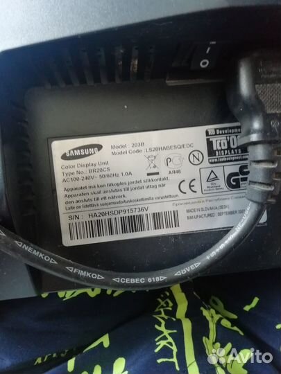 Монитор samsung syncmaster 203В