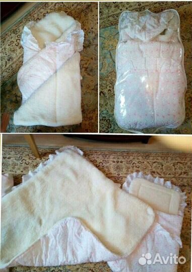 Конверт/одеяло зимний на выписку состояние Нового