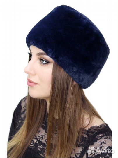 Шапка-кубанка из экомеха 