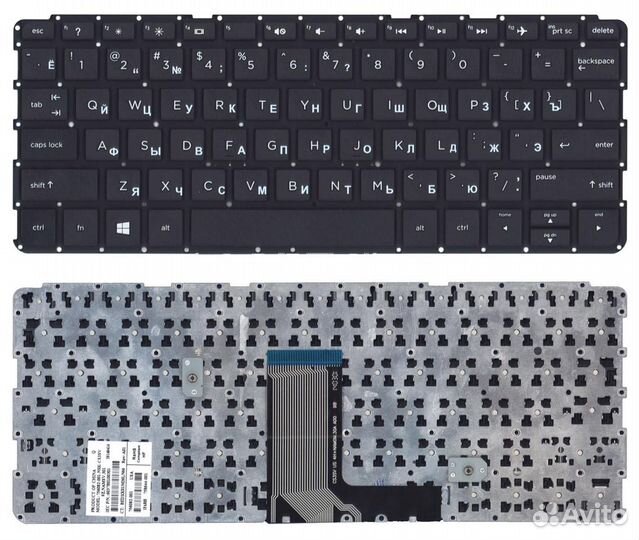 Клавиатура HP Pavilion Touchsmart 11 черная