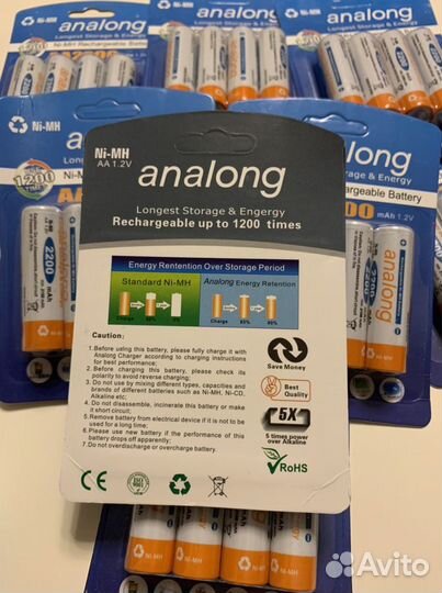 Аккумулятор аа пальчиковый, 4шт