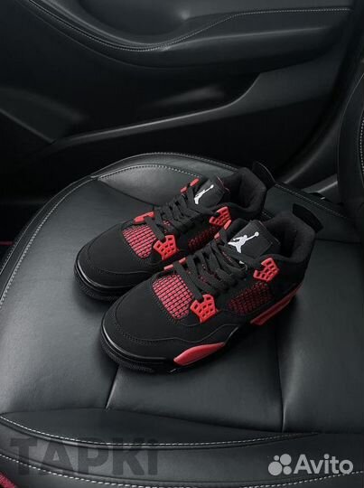 Nike Air Jordan 4 Black Red LUX