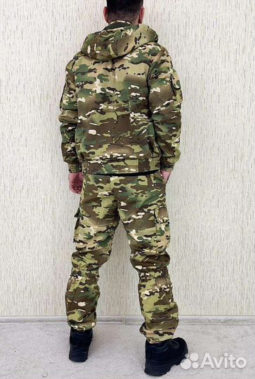 Тактический боевой костюм мультикам на флисе