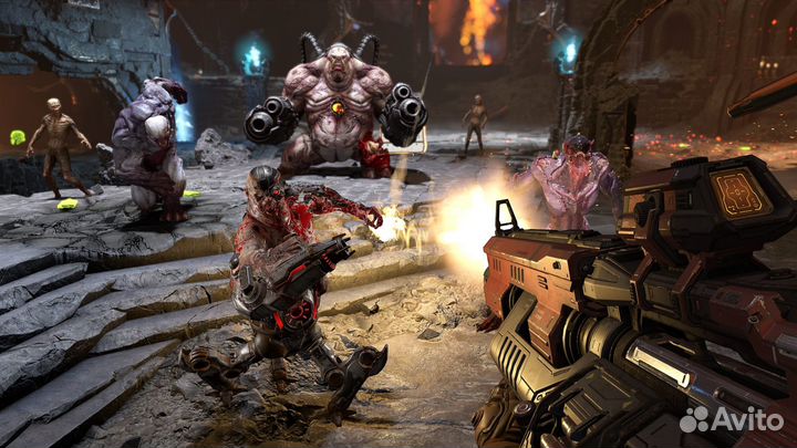Doom Eternal Deluxe для PS4/PS5 (цифровая версия)