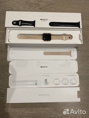 Часы apple watch 3 38 mm Gold Aluminum