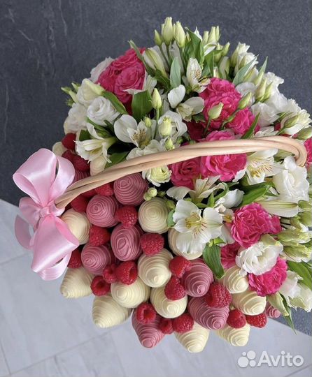 Букет из клубники в шоколаде