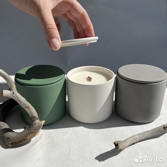 Стакан с крышкой гипс