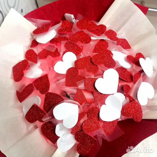 Букет из сердечек