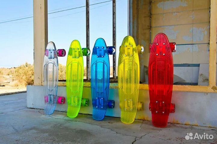 Прозрачный скейт Sunset Skateboards