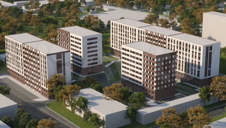 2-к. квартира, 52,4 м², 1/9 эт.