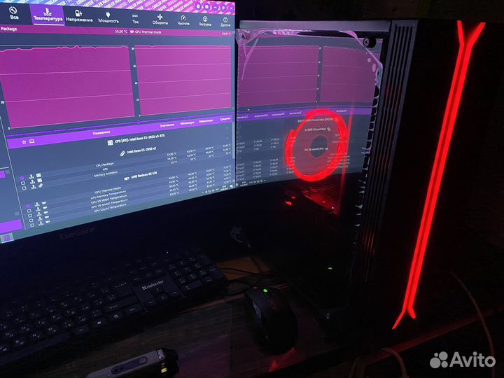 Игровой пк 8/16 ядер, 32RAM, RX 570 Asus ROG Strix