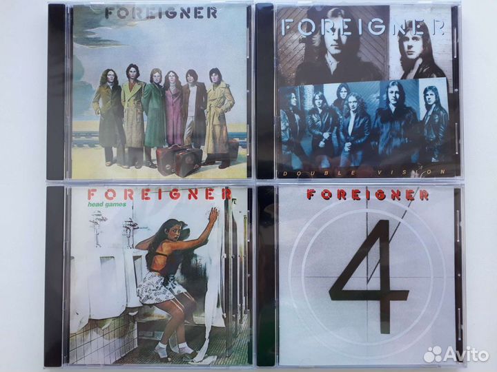 CD диски Foreigner, Boston, Loverboy