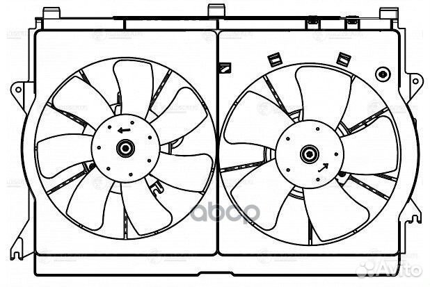 Вентилятор радиатора Toyota Avensis (03) 2.0i
