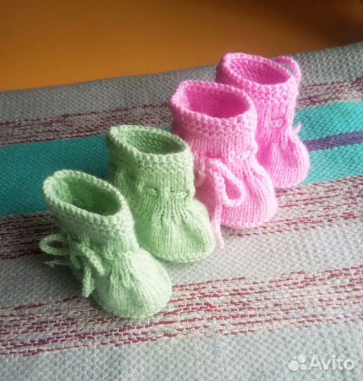 Пинетки пинеточки вязаные