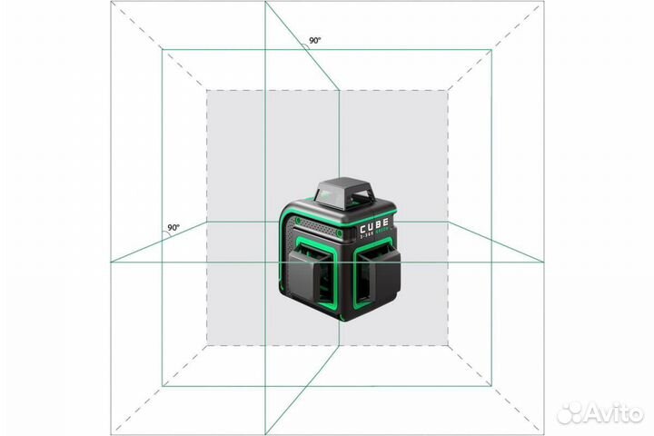 Лазерный уровень ADA Cube 3-360 Green А00566