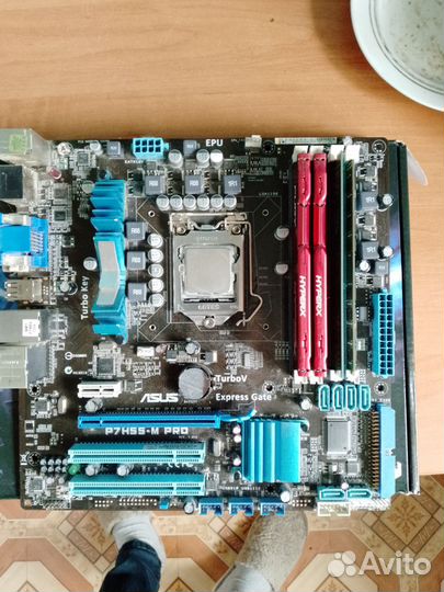 Материнская плата asus P7H55-M Pro с процессором