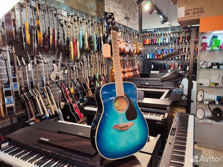 Yamaha FG820 Sunset Blue - акустическая гитара
