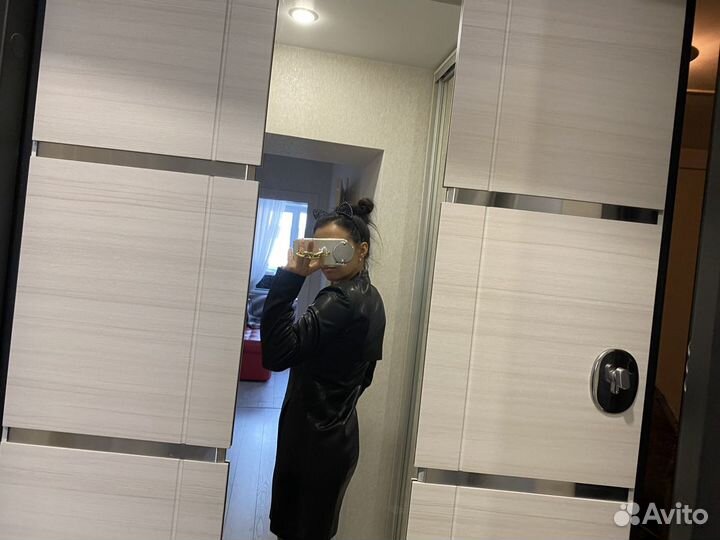 Кожанное платье транформер