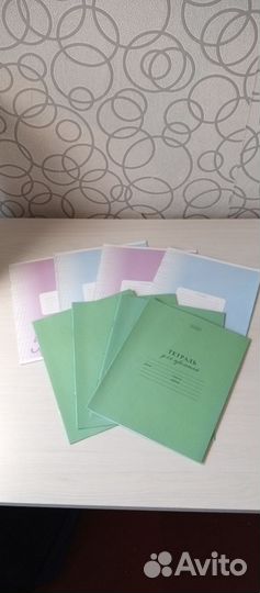 Набор тетрадей в частую косую линейку