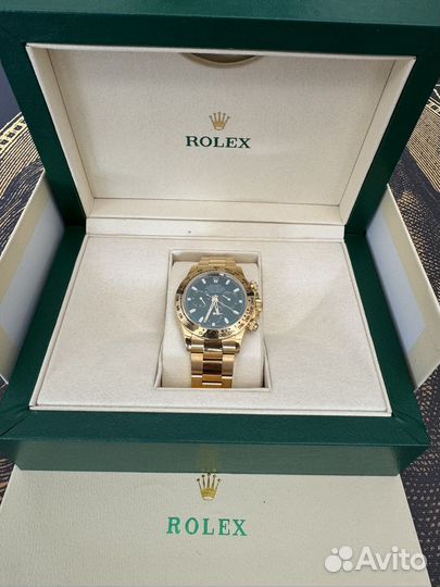 Часы Rolex Daytona Green Dial Yellow Gold