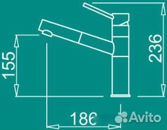 Смеситель Elleci Reno G43 Tortora