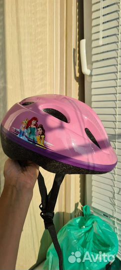 Комплект защиты для девочки + шлем 46-53 см