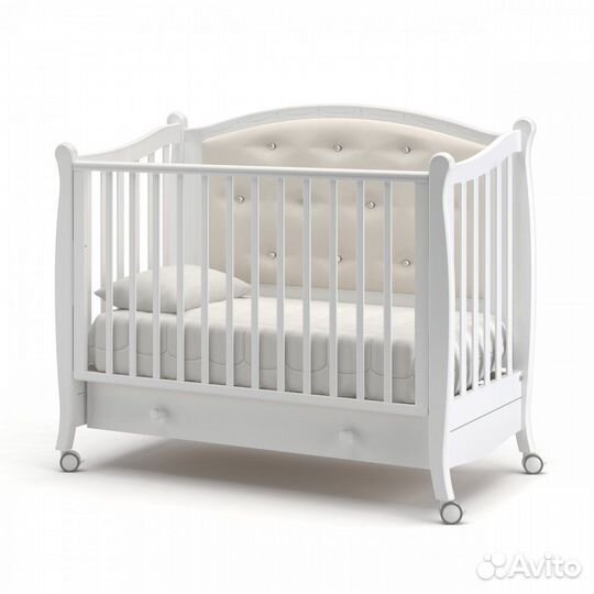 Детская кроватка Гандылян Жанетт колесо, ящик